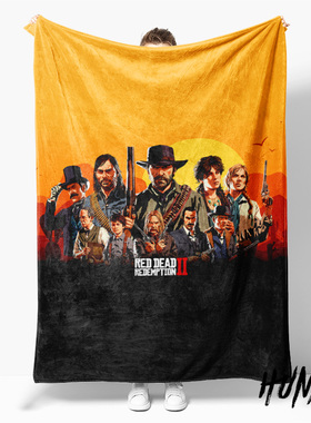 荒野大镖客2亚瑟摩根西部牛仔风格午休毯沙发毯空调毯子盖毯毛毯