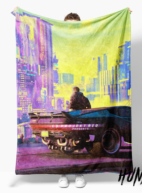 赛博朋克2077强尼银手露西德克斯特午休毯沙发毯空调毯子盖毯毛毯