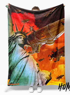 红色警戒盟军苏军尤里天启坦克周边午休毯沙发毯空调毯子盖毯毛毯