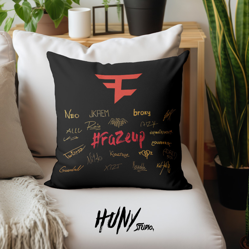 卧室抱枕FaZeClan电竞战队