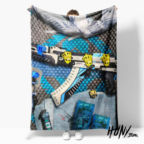 CSGOAK47M4A4电竞射击毛毯