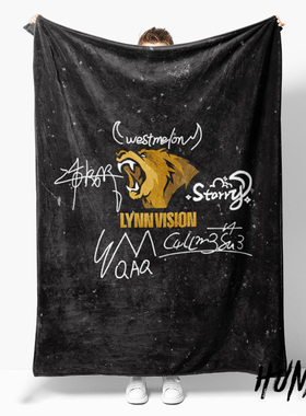 LVG战队CNCS电竞粉丝应援周边海报风午休盖毯沙发毯空调被毛毯