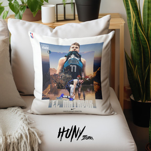 卢卡东契奇篮球球星周边潮牌店铺沙发靠背定制午休睡觉靠枕抱枕