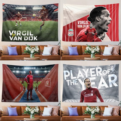 维吉尔范迪克英超利物浦海报布毯