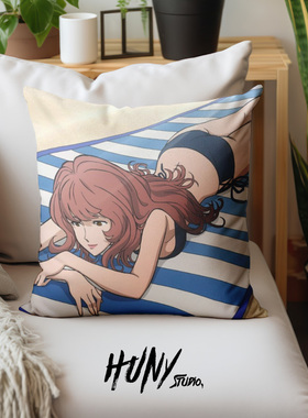 峰不二子动漫周边二次元COS漫展摆摊宿舍卧室房间装饰靠垫抱枕