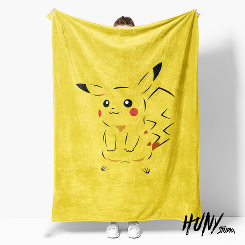 宝可梦Pokemon皮卡丘动漫周边礼物午休毯沙发毯空调毯子盖毯毛毯