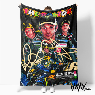 motogp瓦伦蒂诺罗西Rossi周边海报毛毯宿舍午睡沙发盖毯绒被床单
