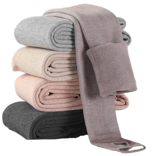 羊绒打底裤女秋冬季加绒加厚内外穿2023爆款保暖棉裤tb黑灰色秋裤