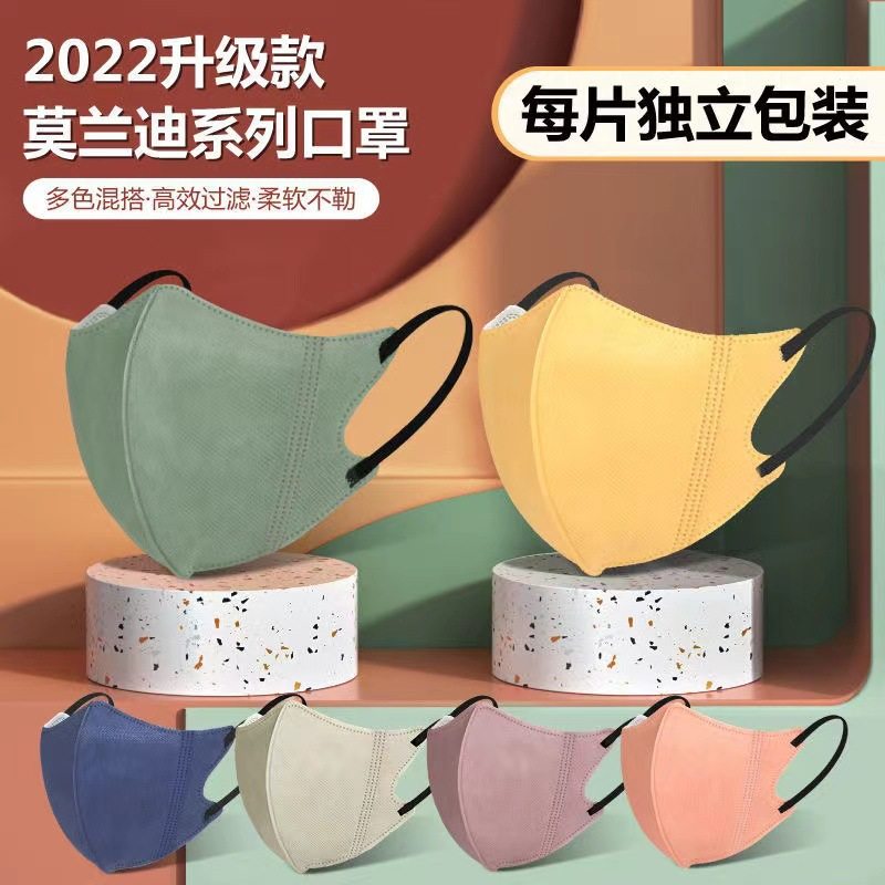 3d防护口罩轻柔透气不勒不沾口红