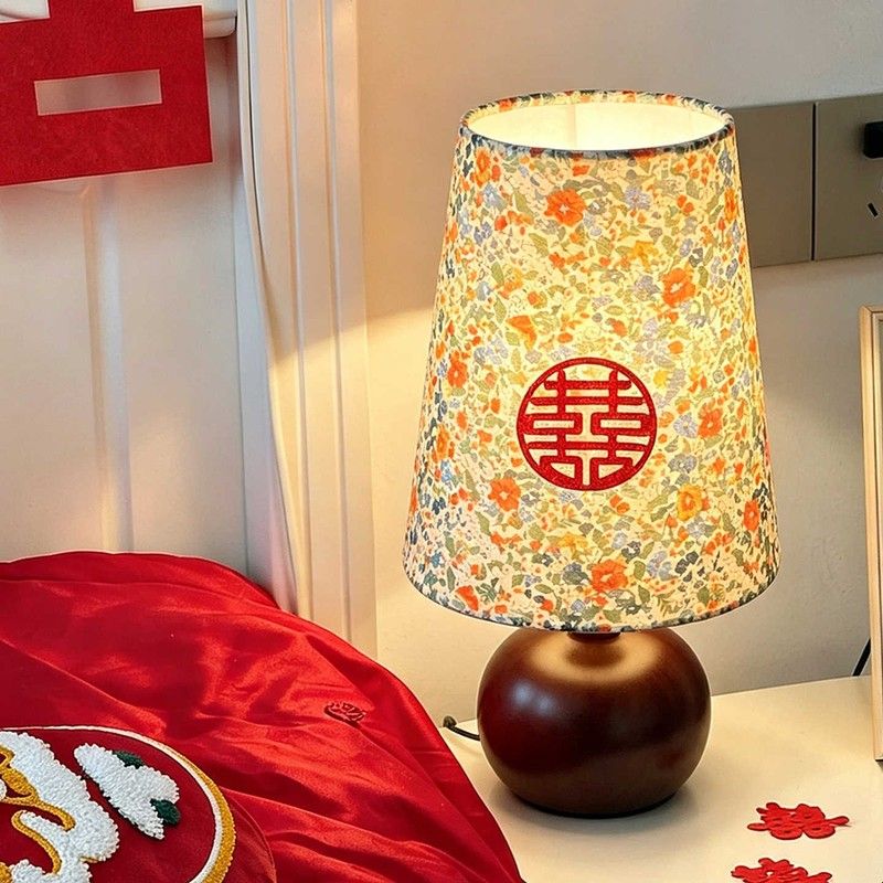 复古结婚长明灯一对婚房床头台灯小夜灯新婚喜庆布置订婚送礼物