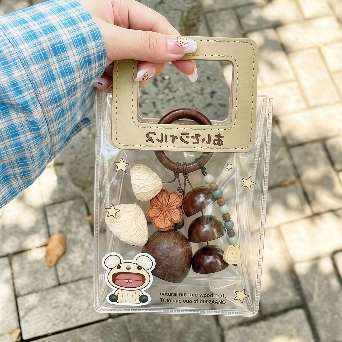 果壳风铃包挂件天然植物挂饰钥匙扣车挂手工森系治愈系礼物手摇铃