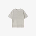 White & Grey Striped [Short Sleeve]
