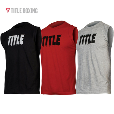 titleboxingmuscletee无袖拳击