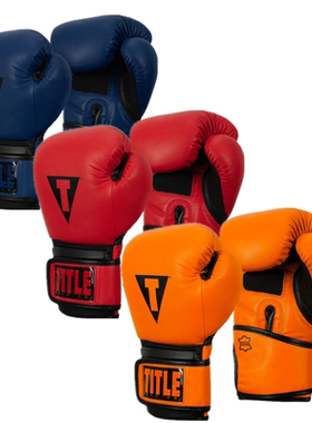 TITLE Boxing Dauntless Training真皮训练款专业拳击手套成人男