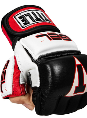 TITLE GEL Incensed 真皮MMA综合格斗凝胶拳套沙袋散打手套10OZ