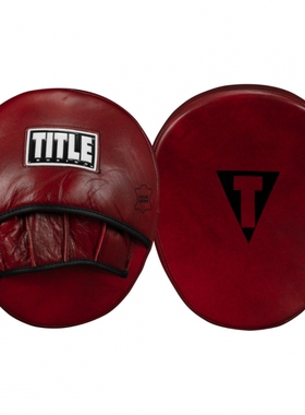 TITLE BOXING BLOOD RED 血红牛皮专业手靶拳击反应靶子脚靶拳靶