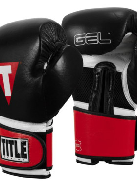 TITLE GEL WEIGHTED拳击泰拳格斗训练拳套手套负重拳套24-32OZ