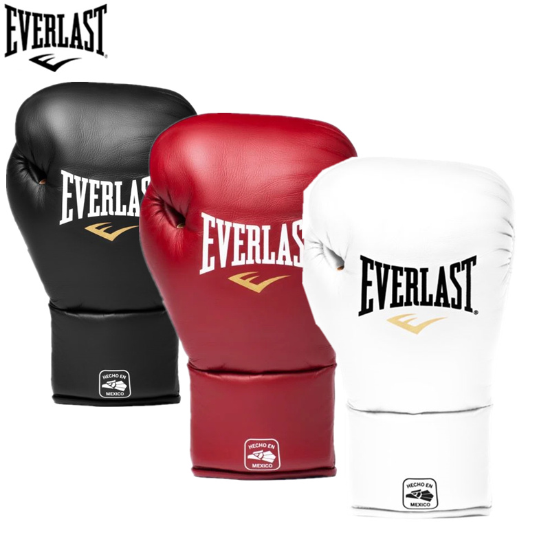 EVERLAST MX2 Pro Fight 专业复古比赛拳击真皮手套拳套马鬃马毛