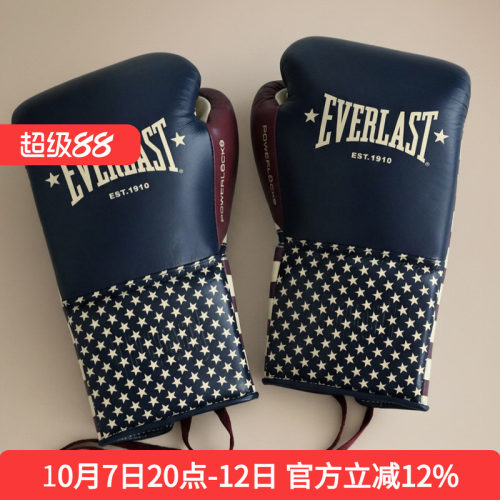 EVERLAST  Powerlock OG Pro16OZ美国限量版训练格斗拳套拳击手套