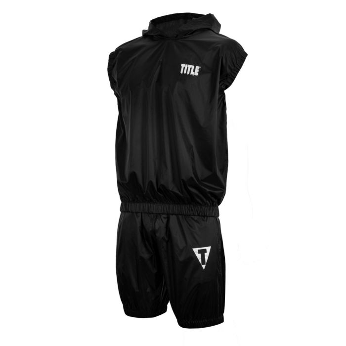 TITLE PRO VULCANIZED SAUNA暴汗服背心短裤套装桑拿出汗健身运动