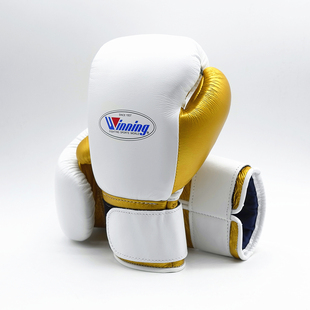 WINNING BOXING职业专业拳击格斗泰拳比赛训练拳套手套定制款白金
