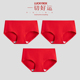 内衣纯棉大红结婚透气三角裤 DPL LUCKYBOX本命年女士内裤 马年