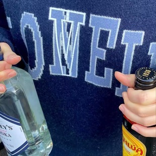 厚实情侣款 胸前LOVELY刺绣 毛衣 韩国设计师小众款 nonoco.2025