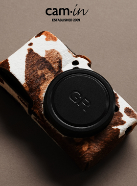 cam·in 理光gr3x保护套GR4奶牛纹皮套GR3HDF复古半套GR2相机包