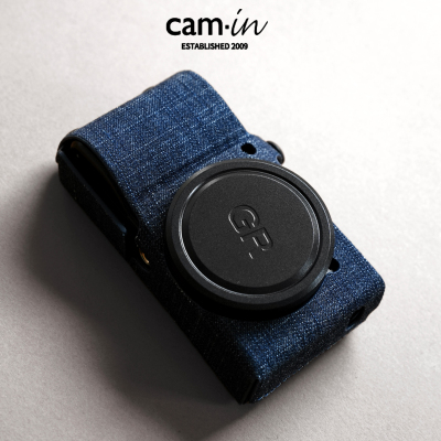 cam·in 理光GR3保护套GR3X丹宁蓝皮套gr3hdf相机包gr4牛仔保护壳