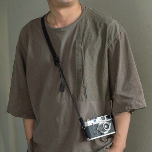 cam 配件 in相机背带微单牛皮挂绳快拆可调斜挎肩带尼龙绳附件数码