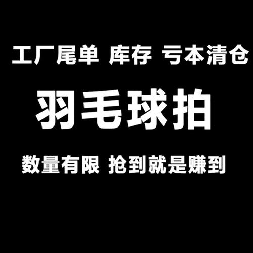 工厂清仓全碳素超轻羽毛球拍