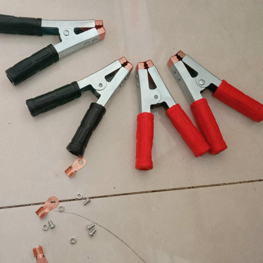 搭车线电瓶夹子鳄鱼电瓶夹子大号强力接线卡子夹子蓄电池充电加厚