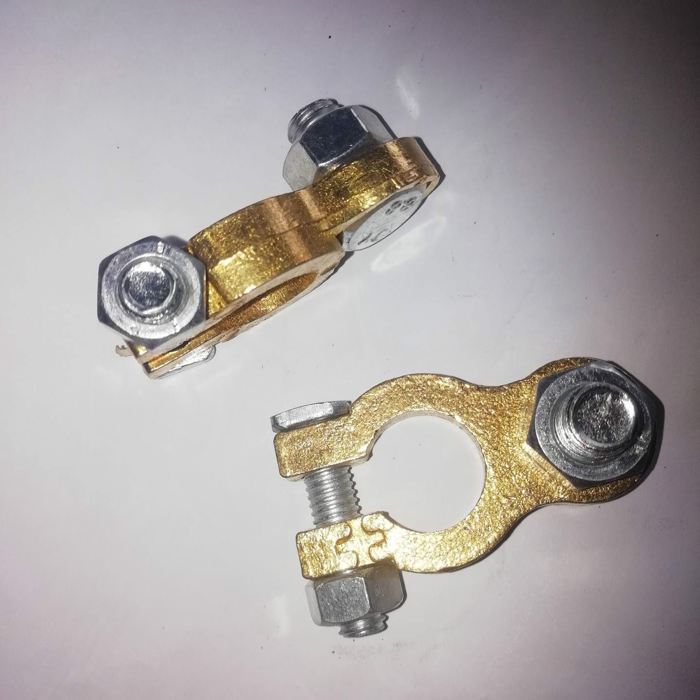 纯铜电瓶桩头卡子加厚汽车蓄电池强力接线端子夹头电瓶柱接头夹子