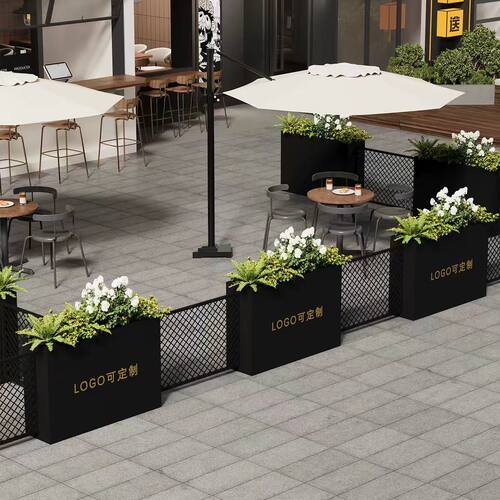 户外定制花箱围栏外摆隔断