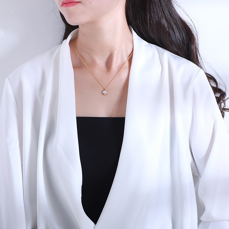 KS家时尚风格简约镀18k金贝母贝壳爱心吊坠Kate Spade短款项链女|msdalam kategori Aksesori/Barang Kemas Fesyen, kalung - dari Buy2taobao.com untuk memberikan perkhidmatan ejen Taobao profesional membeli