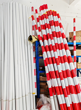 威捷科拓道尔道闸杆子红白色圆杆黄色高亮夜晚反光珍珠棉贴膜配件