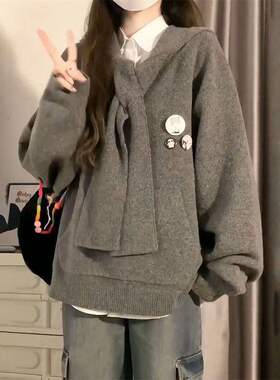 韩版学院风复古设计感连