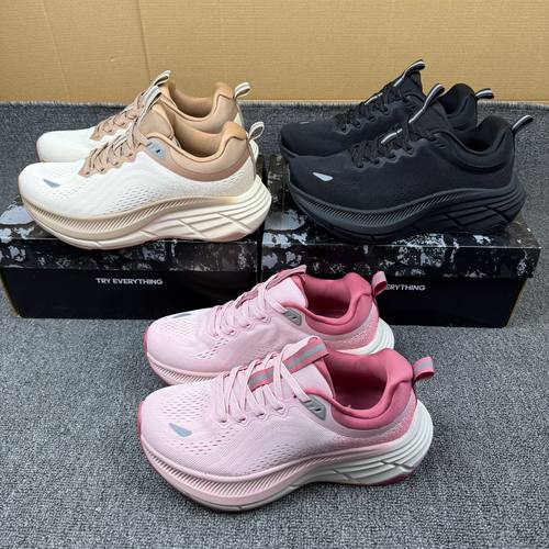 外贸网面透气运动鞋女厚底跑步鞋