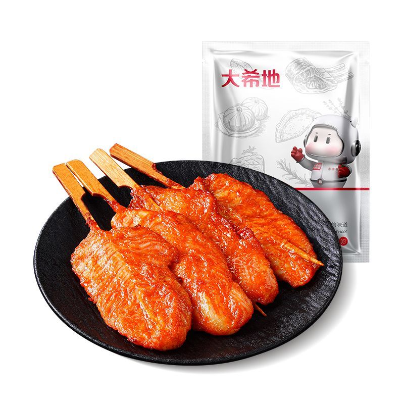 大希地川香鸡柳串半成品无骨油炸小吃冷冻烧烤儿童炸串食材里脊肉