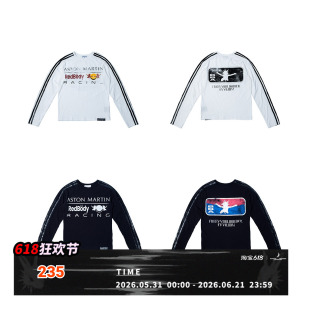 FVVO Parody Logo Slim-Fit Long Sleeve Tee 恶搞logo 修身长袖