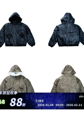 FVVO N2-B  Fur  Collar BomberJacket  毛领棉服夹克