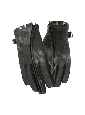 FVVO Zippered leather gloves 拉链皮质手套