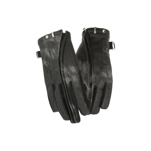 gloves leather 拉链皮质手套 Zippered FVVO
