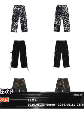 FVVO 2023AW  RIVET CARGO PANTS  铆钉绑带工装裤