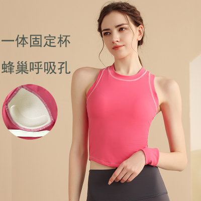 外穿跑步一体式瑜伽服背心