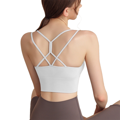 运动文胸女夏季美背细肩带防震聚
