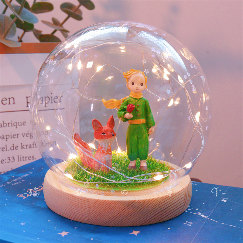 小王子水晶球diy材料包手工小夜灯圣诞节情人节活动生日新年礼物,节庆用品/礼品,圣诞树,淘宝优惠券,粉丝福利购,淘宝优惠卷