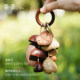 云愈天然植物果壳手摇铃钥匙挂件手工制作背包车挂装 饰治愈礼物