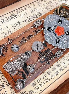 其他男女足银手工錾刻独款