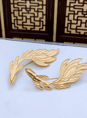 非遗螺钿胎底材料仿点翠胎胸针